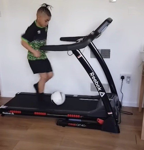 Treadmill Soccer Dribbling