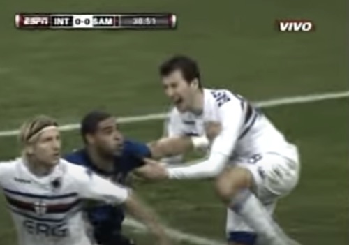 Adriano Punches Gastaldello