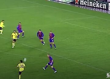Alves No Look Pass to Messi