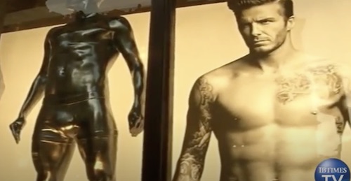 Beckham Statue H&M