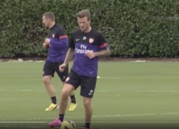 Beckham Training Arsenal