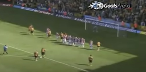 Flick Up Free Kick in Soccer