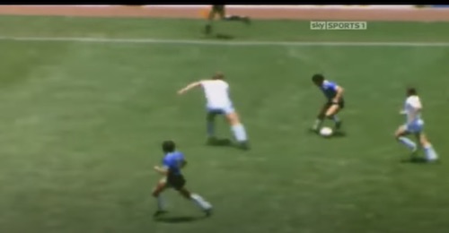 Maradona's Dribbling Run