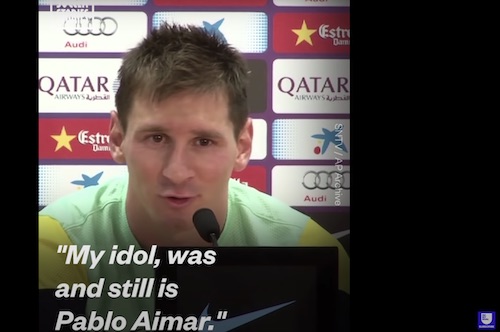 Messi Idol Aimar