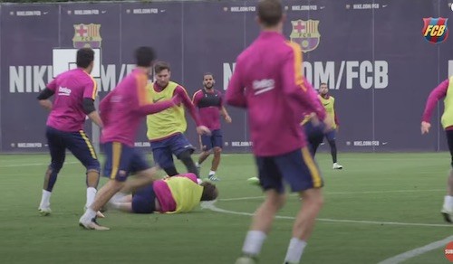 Angry Messi Training Dribbling Run