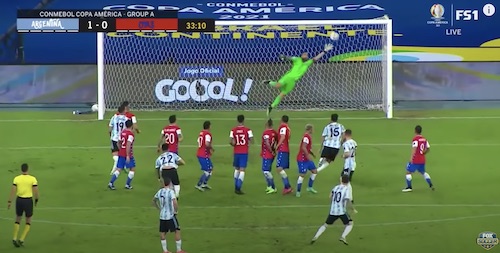 Messi Free Kick Versus Chile