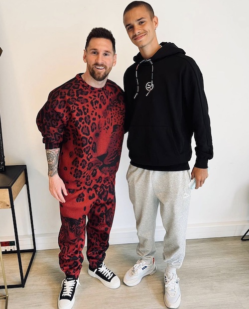 Messi's Leopard Sweats or Onesie