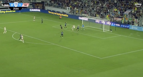 Alyssa Thompson Crosses to Gisele Thompson