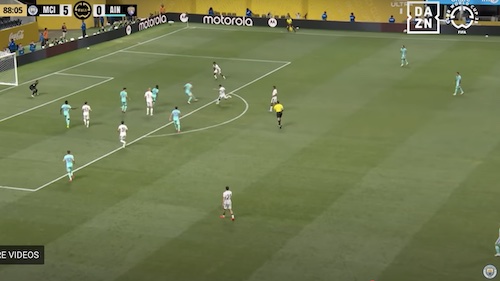 Rayan Cherki First Goal for Manchester City