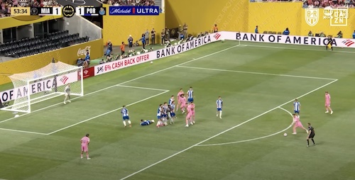 Lionel Messi Free Kick Versus FC Porto