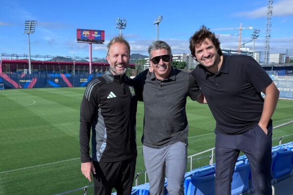 Reflections from Barcelona: Bridging Coerver’s Legacy with Barça’s Magic L to R: Jimmy Galustian, Chas Cooke, Enric Valles